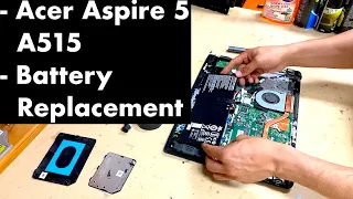 Acer Aspire 5 A515  Laptop Battery Replacement