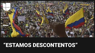 Las imágenes de las multitudinarias marchas en Colombia en contra del gobierno Petro