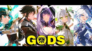 GODS ft. NewJeans (뉴진스) (Genshin Archons - AMV/GMV) Venti, Zhongli, Raiden, Nahida and also Furina