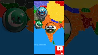 India Pakistan friendship Vs UN #shorts #viral #countryballs #indiacountryball #animation #map