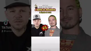 Residente Vs J Balvin 🏆 ¿Quién es más famoso?