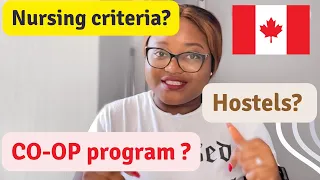 Q n A| What are Co-op programs? |What is the criteria to study Nursing 🇨🇦 |Hostel in UofR