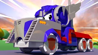 service auto pentru copii -  Supercamionul Carl este Optimus Prime din Transformers - desen masina