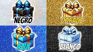 ¡Elige UN REGALO de 4! Negro o Blanco o Azul o Dorado  🎁💙👑🤍🖤