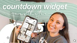 HOW TO CREATE A COUNTDOWN WIDGET | aesthetic ios14 home screen on iphone