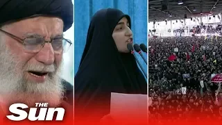 Qasem Soleimani funeral - Huge crowds as daughter threatens US