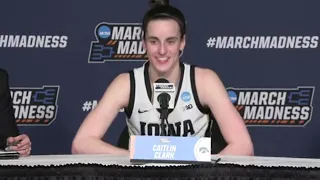 Iowa women's basketball's Lisa Bluder, Caitlin Clark, Hannah Stuelke discuss win vs West Virginia