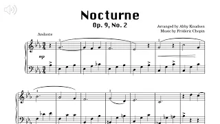 SIMPLIFIED Nocturne Op. 9, No. 2 | Piano Sheet Music