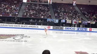 Daria Usacheva 2021 Skate America short program fancam - Дарья Усачёва кп