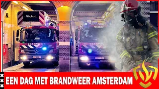 EEN DAG MEE MET BRANDWEER AMSTERDAM - KAZERNE VICTOR - Het leven en werken in een kazerne.