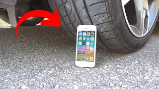 ESMAGANDO IPHONE - CARRO ESMAGANDO COISAS CORCANTES E MACIAS