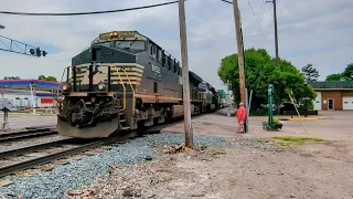 Northbound NS26C intermodal on track one. This train usually is one of a few seen between 11 & 4