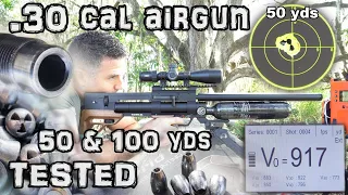 Kalibrgun .30 Air Rifle + 50 & 100 Yard Accuracy TEST + FULL REVIEW - Cricket II Tactical Regulated