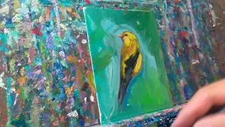 How To Paint a Bird - Oil Painting Session With Artist Jose Trujillo - Impressionism Alla Prima