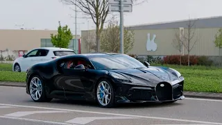 BUGATTI LA VOITURE NOIRE FILMED FIRST TIME ON THE ROAD