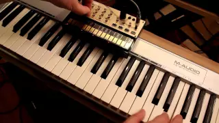 Korg Volca Keys played via MIDI keyboard