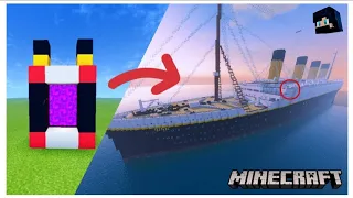 Portal to titanic in minecraft / #minecraft