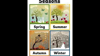 seasons of the years  in English