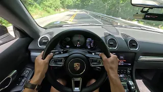 Ripping on my Porsche 718 Cayman S in POV 4K