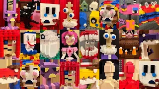 All LEGO THE AMAZING DIGITAL CIRCUS creatures | Glitch World 1 & 2 Compilation!