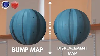 Bump Map VS Displacement Map | Cinema 4D For Beginners