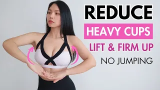 EASY exercises to reduce breast sizes QUICK, lift your bust, firm up skin. Intense, no jumping