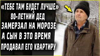 80-летний дед замерзал на морозе, а сын в это время продавал его квартиру