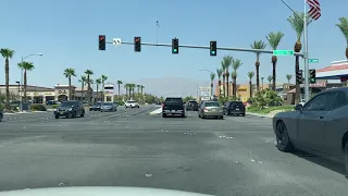 Driving in North Las Vegas, Nevada on Sunday