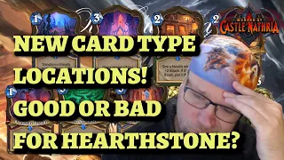 Is the NEW CARD TYPE Locations Good or Bad for Hearthstone? (Murder at Castle Nathria)