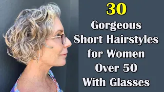 Elegant and Practical: Short Haircuts for Women Over 50 with Glasses