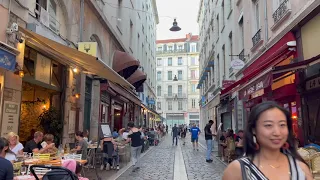 Lyon In Summer 4K Walking (FRANCE) - Captions & ASMR