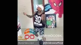 @ChrisBrown hits the Milly Rock to @2__Milly - #MillyRock