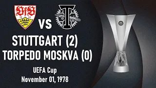 Stuttgart vs Torpedo Moskva - UEFA Cup 1978-1979 Round of 32, 2nd leg - Full match