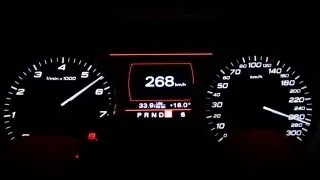 Audi S8 V10 Acceleration 0-268 km/h Kickdown Beschleunigung Autobahn Quattro 4E Full Throttle