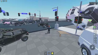 Roblox Game: Build a Traffic light (REALISTIC VERSION) A big MESS OF CARS!