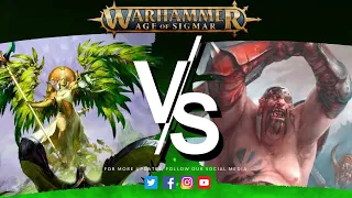 Sylvaneth VS Ogor Mawtribes - Age of Sigmar Battle Report.