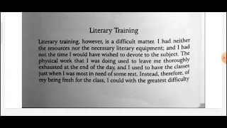 Training-Literary and Spiritual M.K.Gandhi