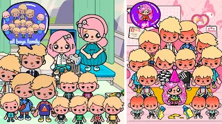 All Boys Family Hate Adopted Sister | Toca Life Story | Toca Boca