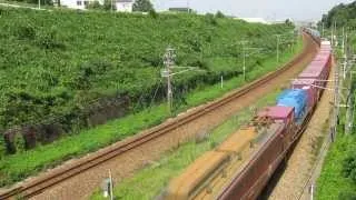 日本海縦貫線を走る貨物列車：3093レ（2013.08.07）