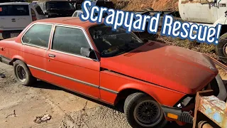 Scrapyard Rescue! BMW E21: Will it run and drive after 20+ Years?!