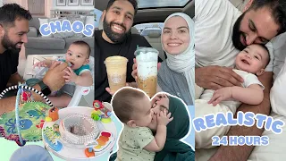 *Realistic* 24hrs in my life with a baby! What REALLY happens | Omaya Zein