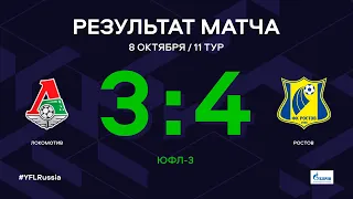 ЮФЛ-3. Локомотив (Москва) - Ростов (Ростов-на-Дону). 11-й тур. Обзор