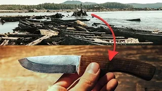 Making a KNIFE from a SHIPWRECK