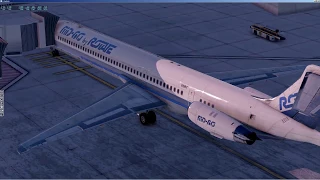 X-plane 11 | Rotatesim | McDonnell Douglas MD-80 | Cold and dark | KLAX - KSLC