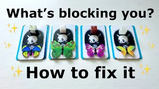 👊😤WHAT’S BLOCKING YOU? HOW TO FIX IT🌈💖 PICK A CARD TAROT READING