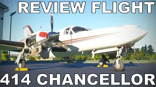 Flysimware - Cessna 414 Chancellor (Early Access) | Full Flight Review | Microsoft Flight Simulator
