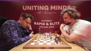 Levon Aronian vs Magnus Carlsen || Superbet Rapid 2023 - R5