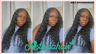 BEST GLUE-LESS CURLY 5X5 CLOSURE WIG *NOT sponsored* FT ASTERIA HAIR | ASHLEY CHEVALIER