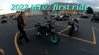 First Ride 2022 MT-07