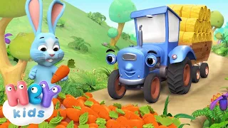 Traktor Blå 🚜 Norske barnesanger om dyr | HeyKids